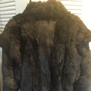Genuine Learsi vintage fur coat; silky interior;
